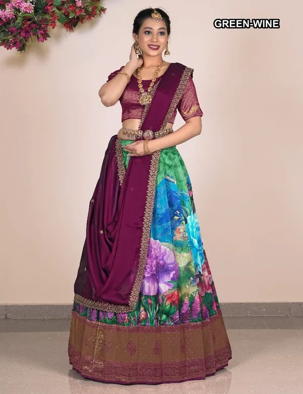 Latest_Semi_Stitched_Lehenga_Choli_With_Dupatta