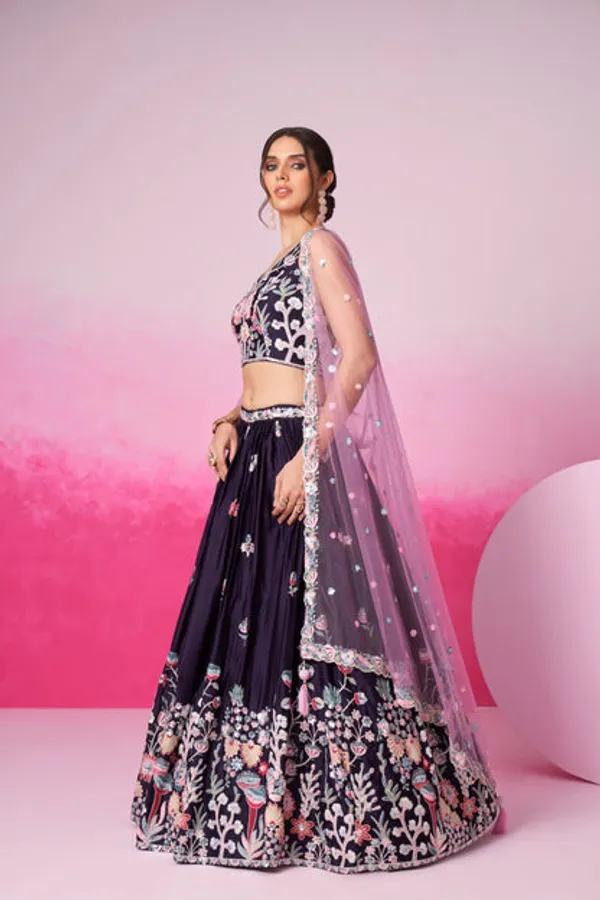New_Semi_Stitiched_Lehenga_Choli