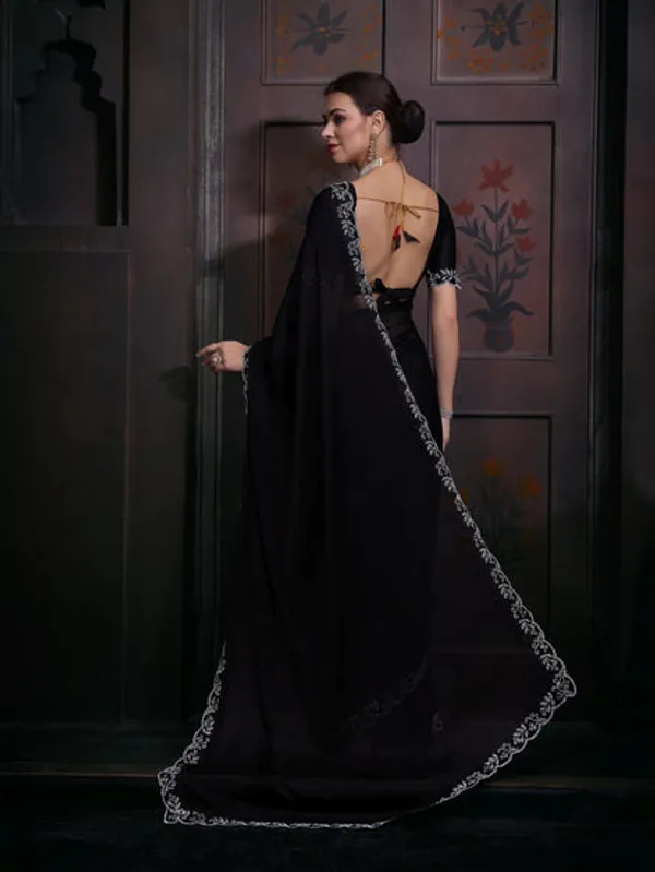 Georgette_Silk_Saree