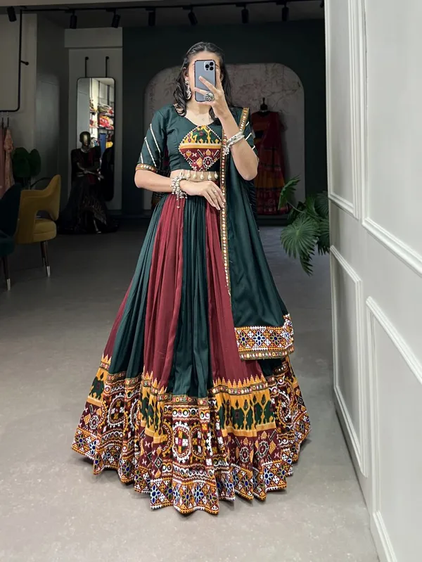 New_Semi_Stitiched_Lehenga_Choli