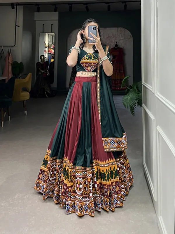 New_Semi_Stitiched_Lehenga_Choli