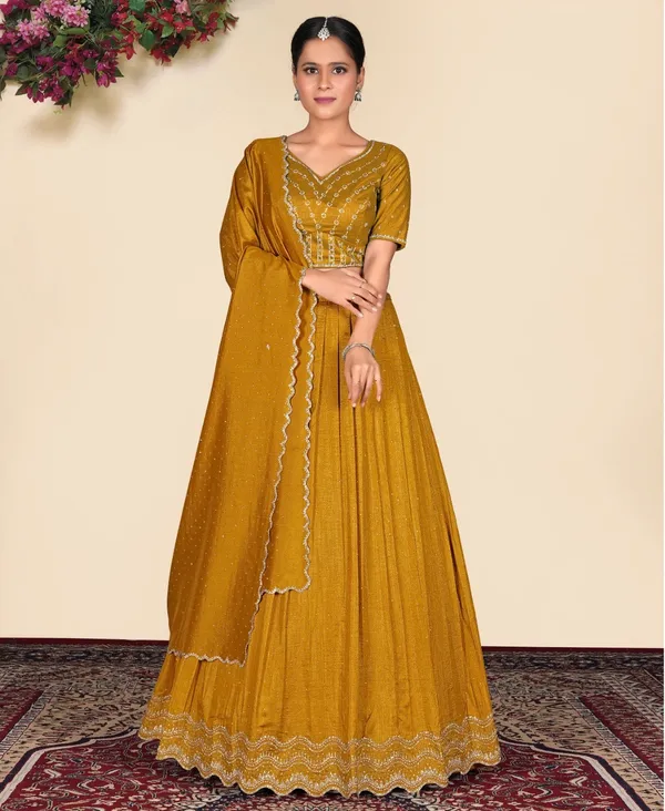 Latest_Semi_Stitched_Lehenga_Choli_With_Dupatta