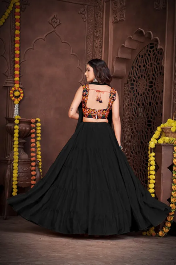 New_Semi_Stitiched_Lehenga_Choli