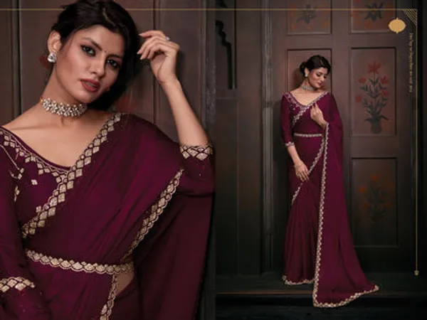 Georgette_Silk_Saree