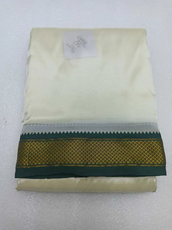 Raw_Silk_Dhothi_8_Yards_Dothi_X_4yards_Shalya_Ganga_Jamuna_1_Cm_Border