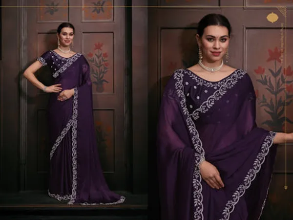 Georgette_Silk_Saree