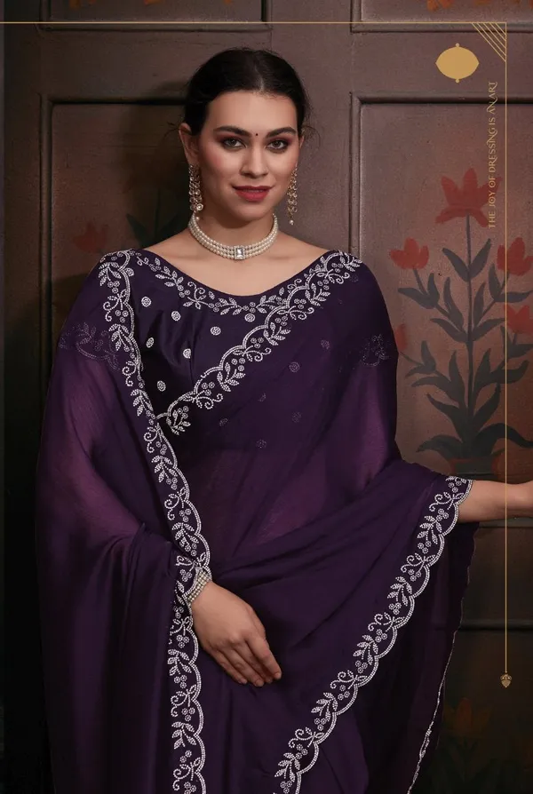 Georgette_Silk_Saree