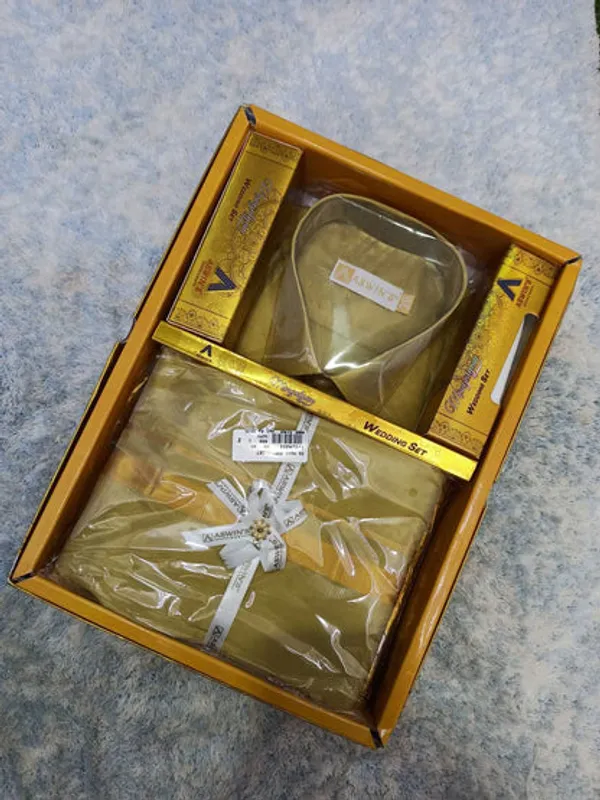Art_Silk_Dothi_Set_Shirt_Dothi_Kerchief_Belt_3_In_1_Small_Border