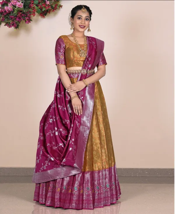 Latest_Semi_Stitched_Lehenga_Choli_With_Dupatta