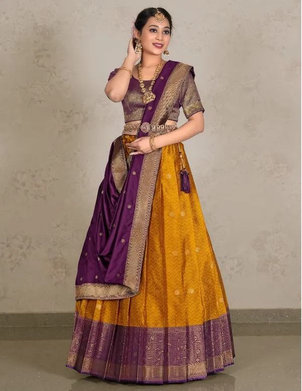 Latest_Semi_Stitched_Lehenga_Choli_With_Dupatta