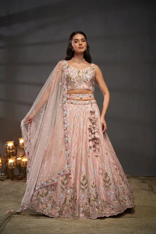 New_Semi_Stitiched_Bridal_Lehenga_Choli