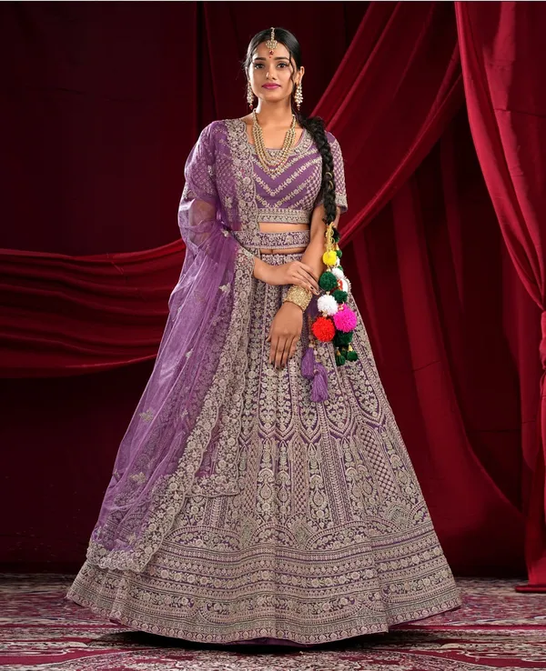 Latest_Semi_Stitched_Lehenga_Choli_With_Duppatta