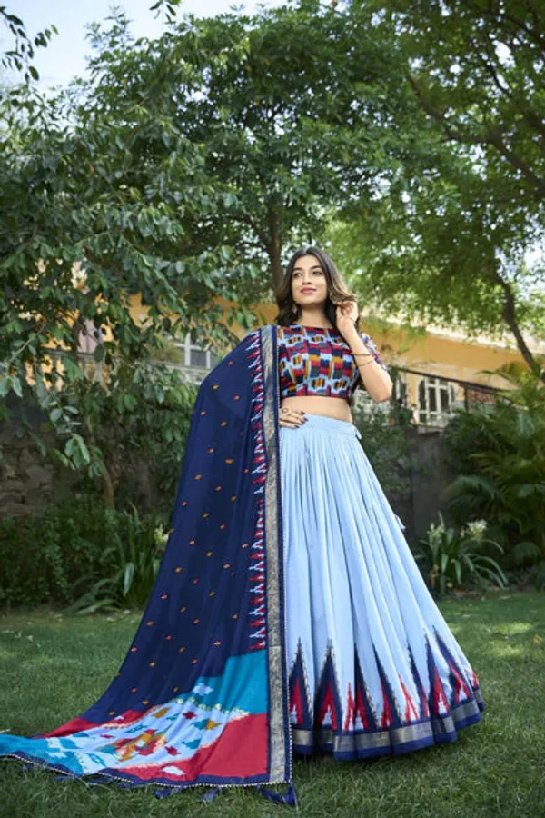 New_Semi_Stitiched_Lehenga_Choli