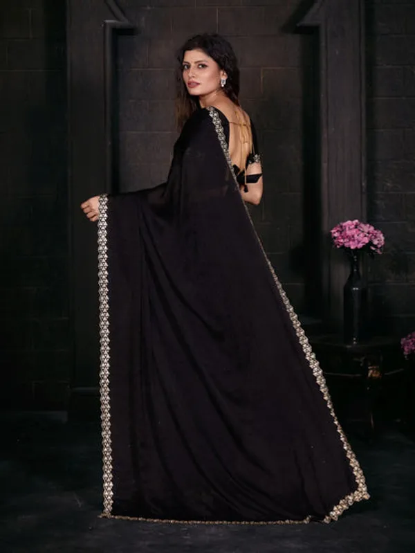 Georgette_Silk_Saree