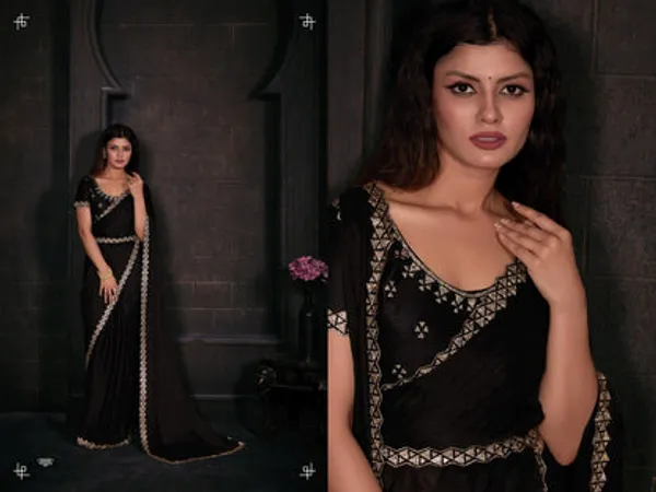 Georgette_Silk_Saree