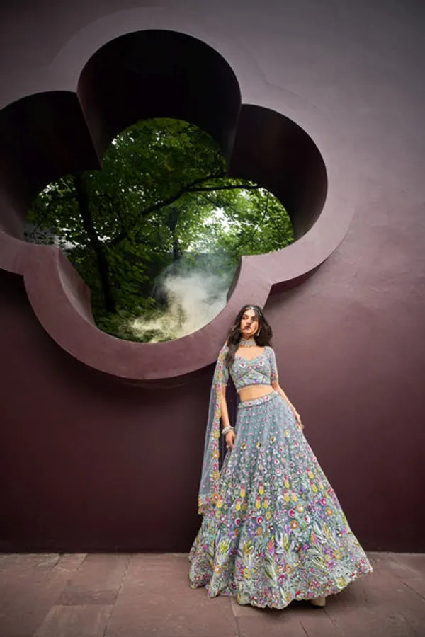 New_Semi_Stitiched_Lehenga_Choli