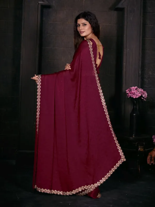 Georgette_Silk_Saree