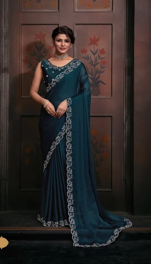 Georgette_Silk_Saree