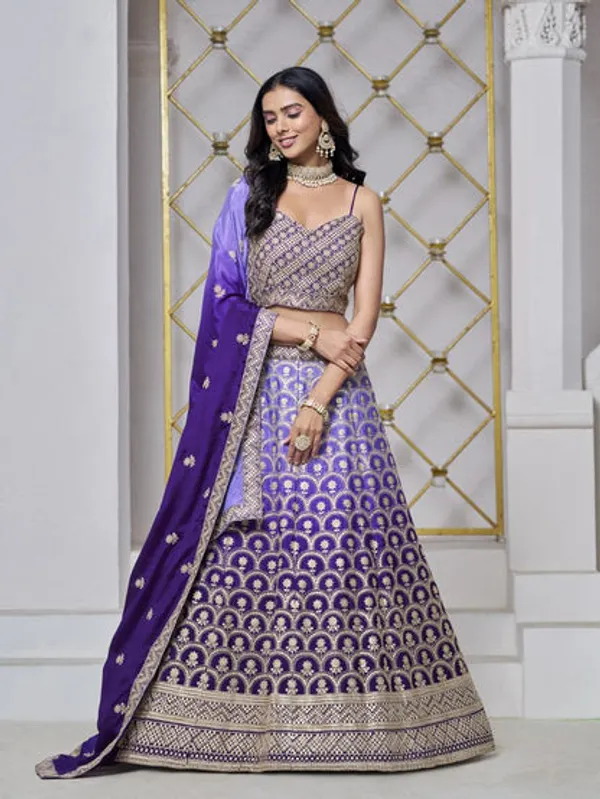 Latest_Semi_Stitched_Lehenga_Choli_With_Duppatta