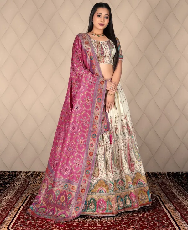 Latest_Semi_Stitched_Lehenga_Choli_With_Dupatta