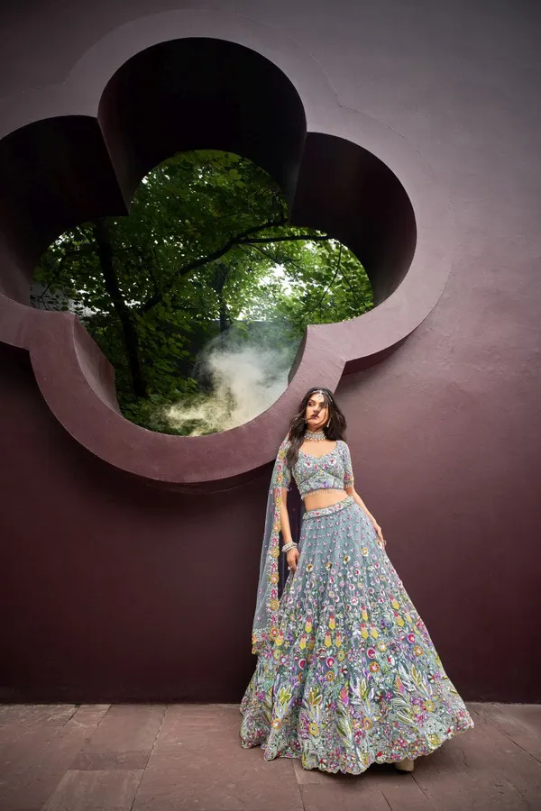 New_Semi_Stitiched_Lehenga_Choli