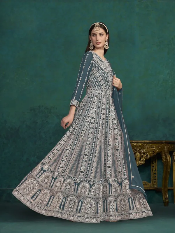 New_Semi_Stitiched_Georgette_Lehenga_Choli