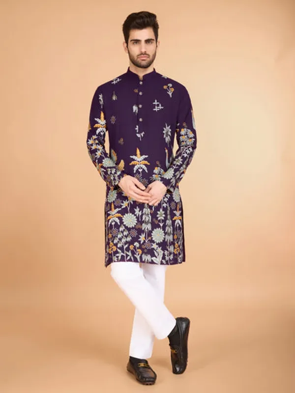Traditional_Semi_Stitched_Kurta_Pyjama_Suits