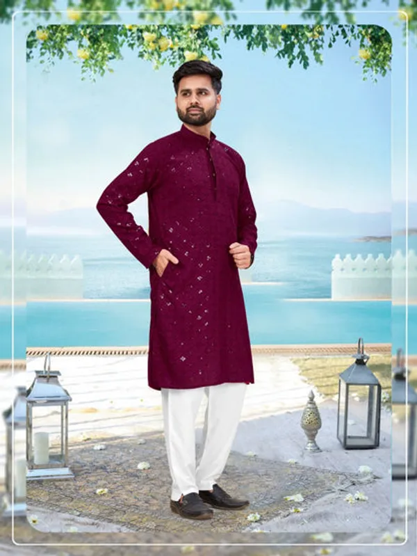 Latest_Designer_Readymade_Kurta_Pyjama
