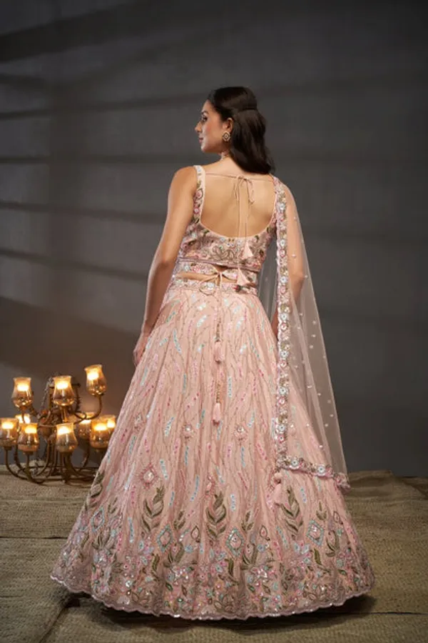 New_Semi_Stitiched_Bridal_Lehenga_Choli