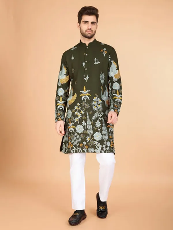 Traditional_Semi_Stitched_Kurta_Pyjama_Suits