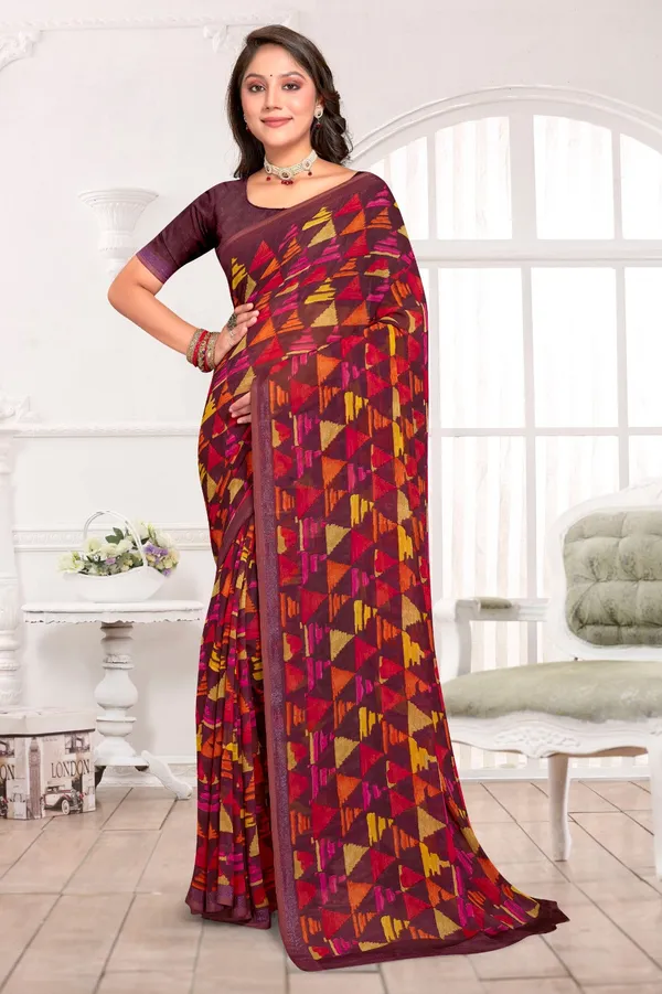 Georgette_Silk_Saree