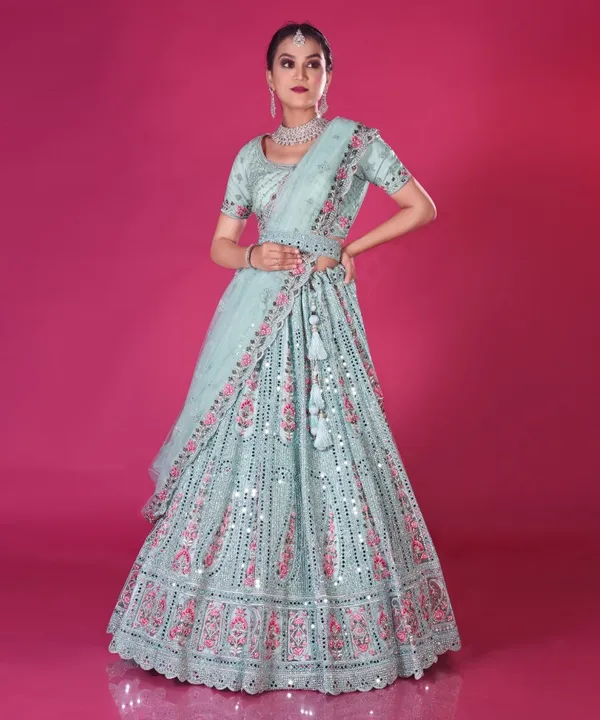 New_Wedding_And_Festival_Semi_Stitiched_Lehenga_Choli