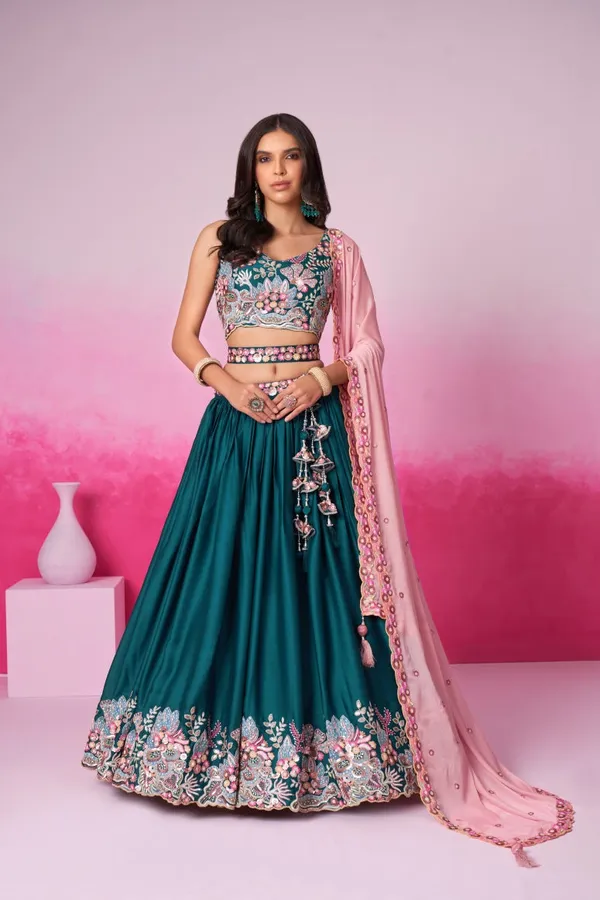 New_Semi_Stitiched_Lehenga_Choli