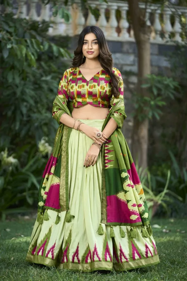 New_Semi_Stitiched_Lehenga_Choli