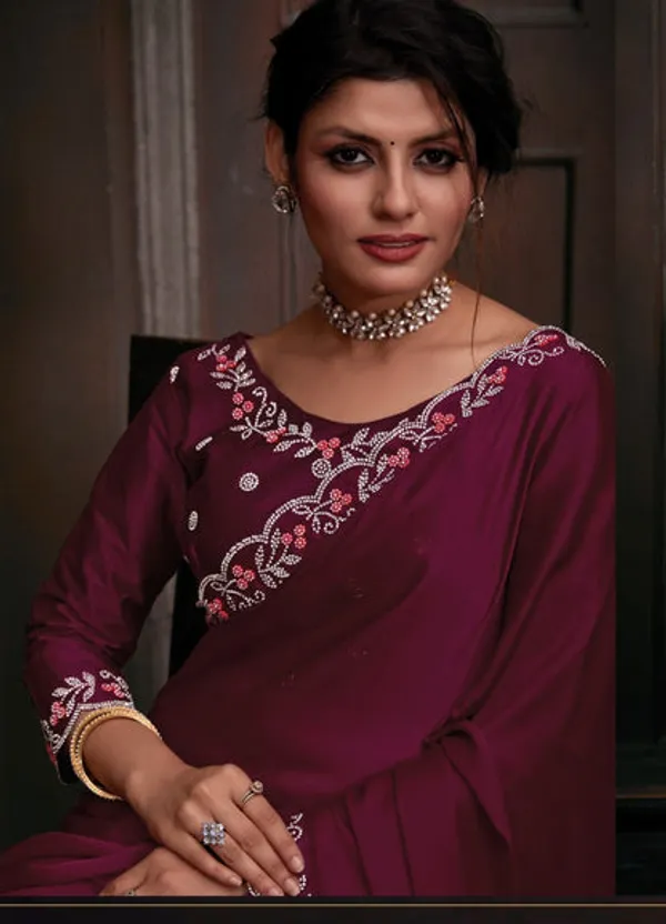 Georgette_Silk_Saree