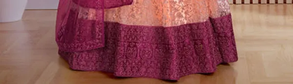 New_Wedding_And_Festival_Semi_Stitiched_Netted_Lehenga_Choli