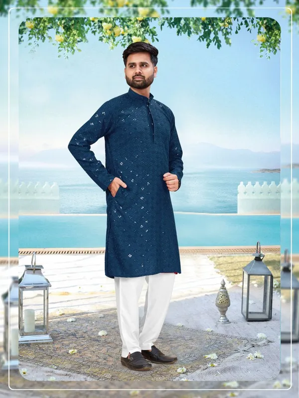 Latest_Designer_Readymade_Kurta_Pyjama