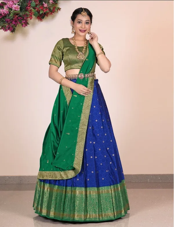 Latest_Semi_Stitched_Lehenga_Choli_With_Dupatta