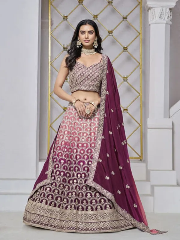 Latest_Semi_Stitched_Lehenga_Choli_With_Duppatta