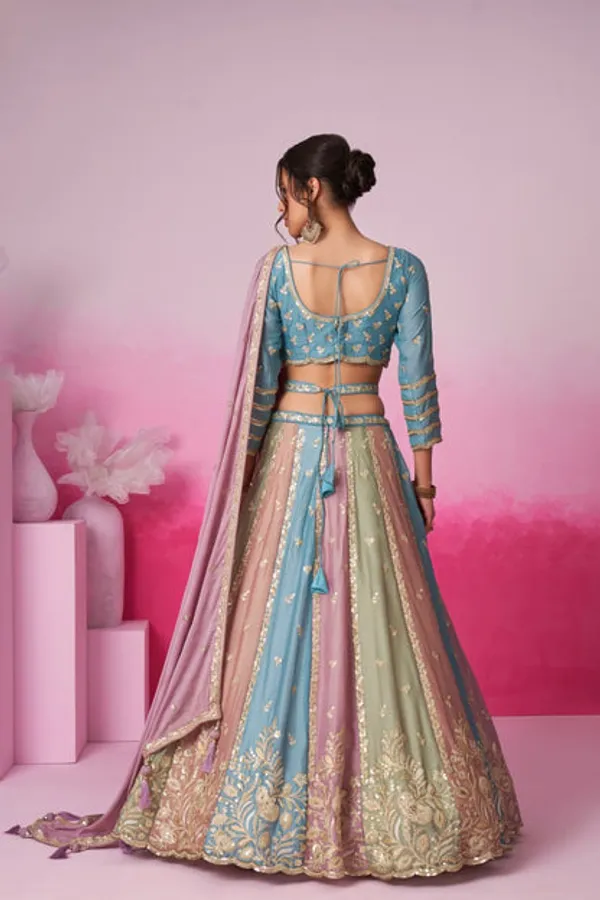 New_Semi_Stitiched_Lehenga_Choli