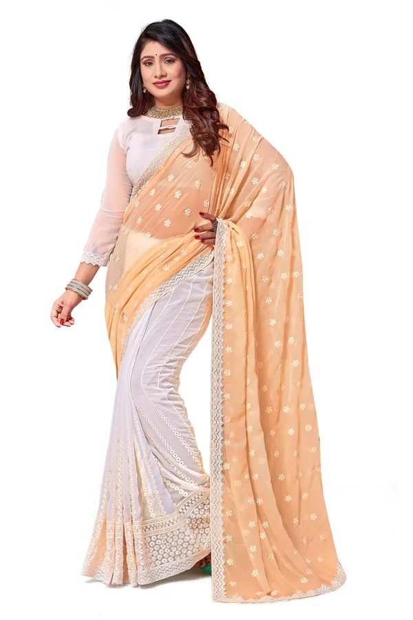 Georgette_Silk_Saree