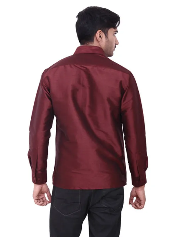 New_Maroon_Designer_Shirt