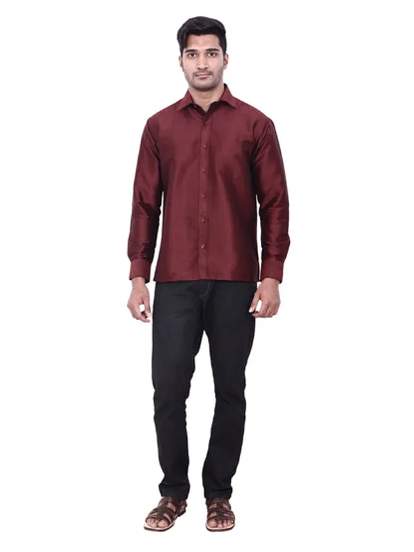 New_Maroon_Designer_Shirt