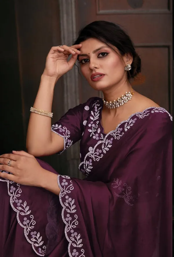 Georgette_Silk_Saree