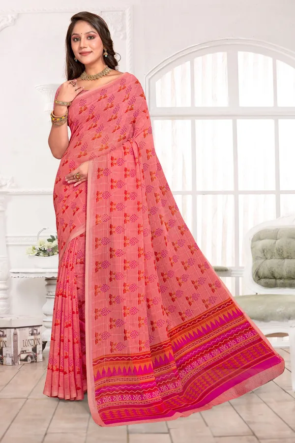 Georgette_Silk_Saree
