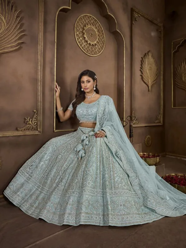 New_Semi_Stitiched_Bridal_Lehenga_Choli
