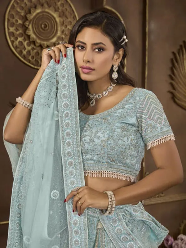 New_Semi_Stitiched_Bridal_Lehenga_Choli