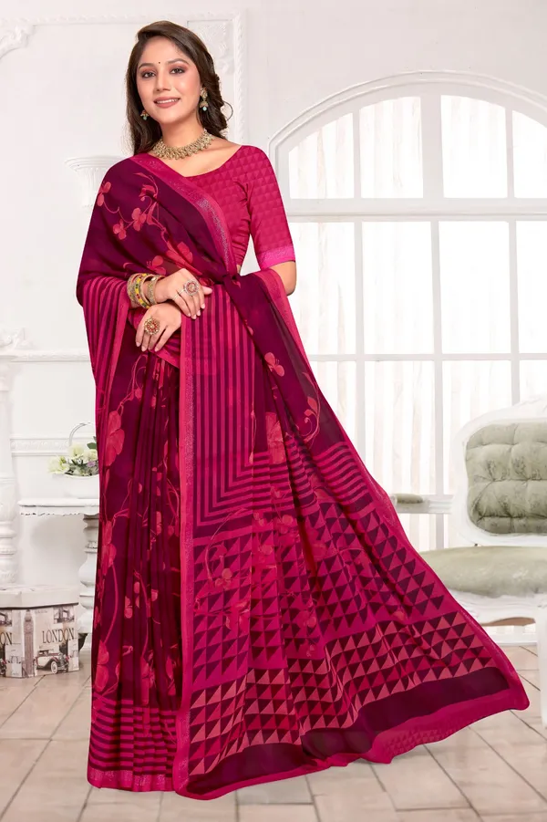 Georgette_Silk_Saree