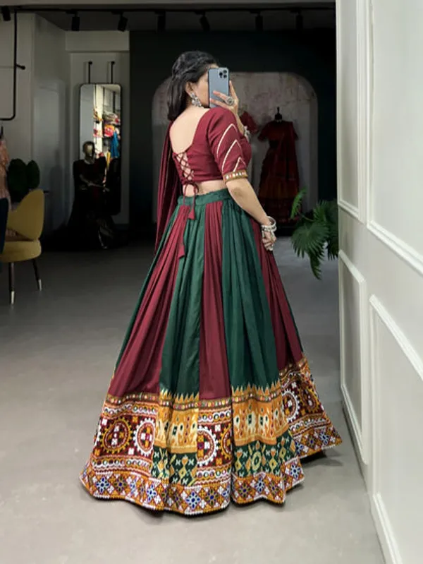 New_Semi_Stitiched_Lehenga_Choli