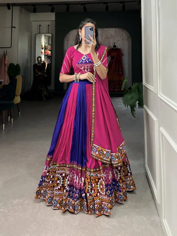 New_Semi_Stitiched_Lehenga_Choli